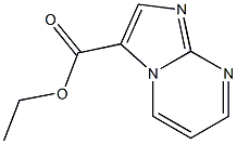 イミダゾ[1,2-a]ピリミジン-3-カルボン酸エチル 化学構造式