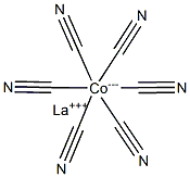 Lanthanum hexacyanocobaltate(III),,结构式