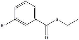 3-Bromothiobenzoic acid S-ethyl ester Struktur