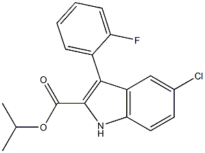 5-Chloro-3-(2-fluorophenyl)-1H-indole-2-carboxylic acid isopropyl ester|