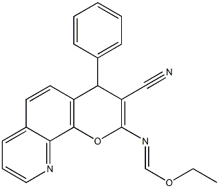  4-Phenyl-2-[(ethoxymethylene)amino]-4H-pyrano[3,2-h]quinoline-3-carbonitrile