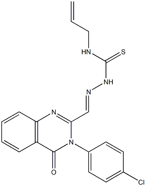 3-(4-Chlorophenyl)-2-[[[allylamino]thiocarbonylamino]iminomethyl]quinazolin-4(3H)-one