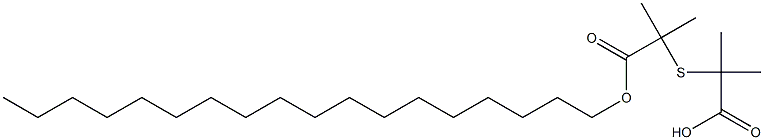 2,2'-Thiobis(2-methylpropionic acid octadecyl) ester Struktur