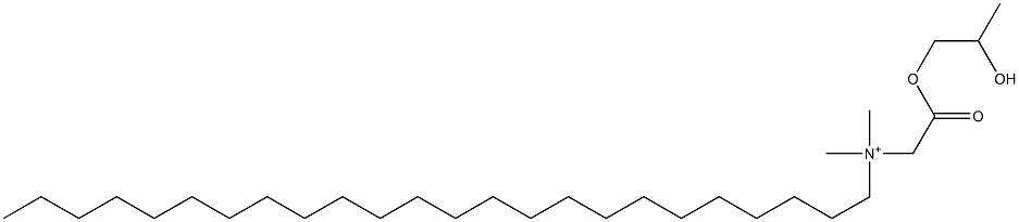 N-[(2-Hydroxypropoxy)carbonylmethyl]-N,N-dimethyl-1-tetracosanaminium Structure