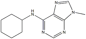 6-Cyclohexylamino-9-methyl-9H-purine Struktur
