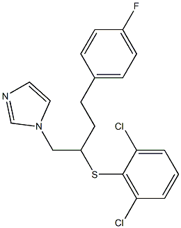 1-[4-(4-Fluorophenyl)-2-[(2,6-dichlorophenyl)thio]butyl]-1H-imidazole 结构式