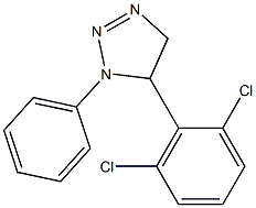 1-Phenyl-5-(2,6-dichlorophenyl)-4,5-dihydro-1H-1,2,3-triazole 结构式