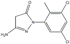 3-Amino-1-(3,5-dichloro-2-methylphenyl)-5(4H)-pyrazolone Structure