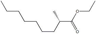 (S)-2-メチルノナン酸エチル 化学構造式