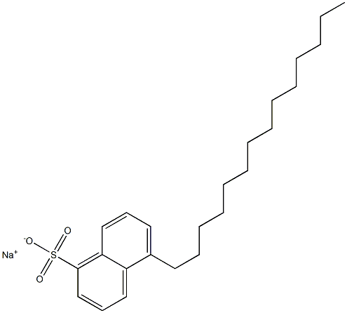 5-Tetradecyl-1-naphthalenesulfonic acid sodium salt Structure