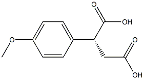 [R,(-)]-(p-Methoxyphenyl)succinic acid Struktur