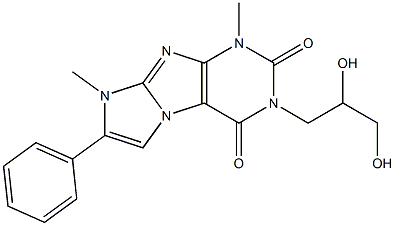 3-(2,3-Dihydroxypropyl)-1,8-dimethyl-7-phenyl-1H-imidazo[2,1-f]purine-2,4(3H,8H)-dione|