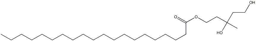 Icosanoic acid 3,5-dihydroxy-3-methylpentyl ester Struktur