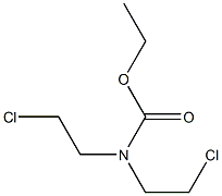 Bis(2-chloroethyl)carbamic acid ethyl ester Structure