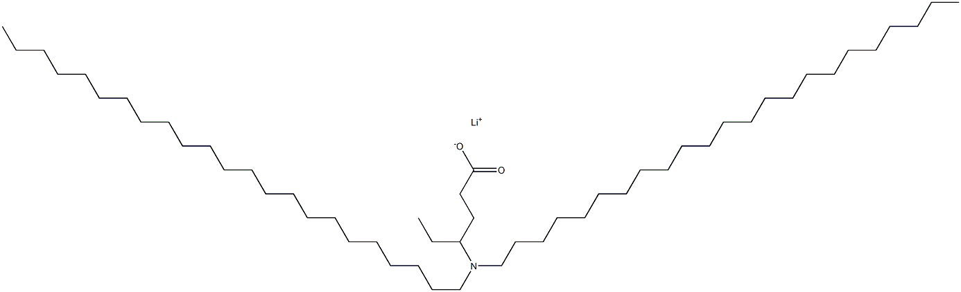 4-(Ditricosylamino)hexanoic acid lithium salt Structure