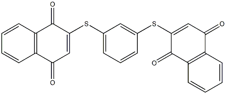 2,2'-(1,3-Phenylenedithio)bis(1,4-naphthoquinone) Structure