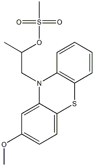Methanesulfonic acid 2-(2-methoxy-10H-phenothiazin-10-yl)-1-methylethyl ester,,结构式