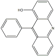 9-フェニル-1-ヒドロキシアクリジン 化学構造式
