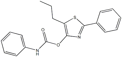  N-Phenylcarbamic acid 2-phenyl-5-propyl-4-thiazolyl ester