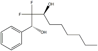 (1R,3S)-2,2-Difluoro-1-phenylnonane-1,3-diol Struktur