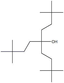 4,4-Dimethyl-1,1-bis(3,3-dimethylbutyl)-1-pentanol Struktur