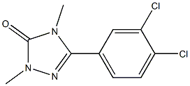 2,4-Dimethyl-5-(3,4-dichlorophenyl)-2H-1,2,4-triazol-3(4H)-one,,结构式