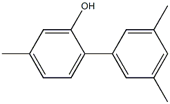 2-(3,5-Dimethylphenyl)-5-methylphenol,,结构式
