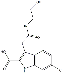 6-Chloro-3-[(2-hydroxyethyl)carbamoylmethyl]-1H-indole-2-carboxylic acid