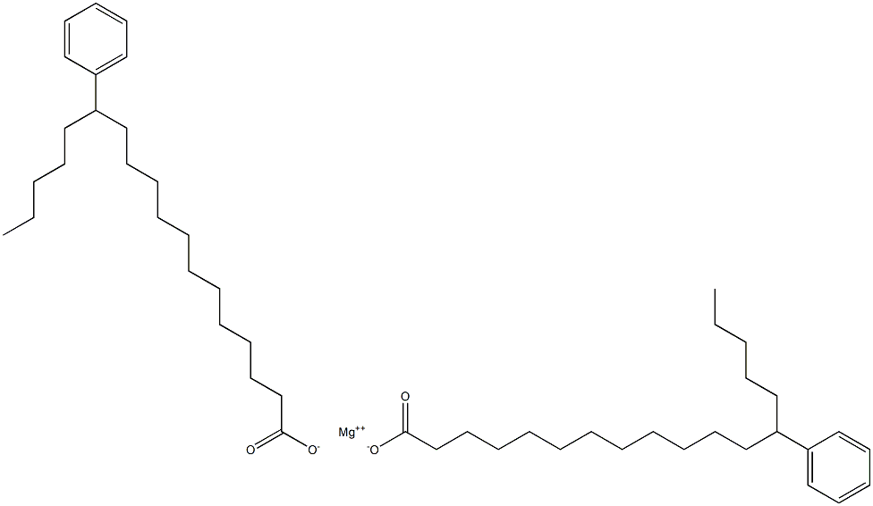 Bis(13-phenylstearic acid)magnesium salt Structure