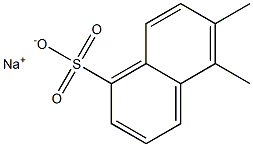 5,6-Dimethyl-1-naphthalenesulfonic acid sodium salt Structure