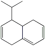 1,4,4a,5-テトラヒドロ-4-イソプロピルナフタレン 化学構造式
