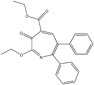 6,7-Diphenyl-2-ethoxy-3-oxo-3H-azepine-4-carboxylic acid ethyl ester