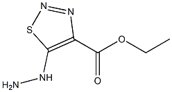 5-Hydrazino-4-(ethoxycarbonyl)-1,2,3-thiadiazole Struktur