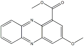 3-Methoxy-1-phenazinecarboxylic acid methyl ester Struktur