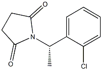 1-[(S)-1-(2-Chlorophenyl)ethyl]pyrrolidine-2,5-dione Struktur