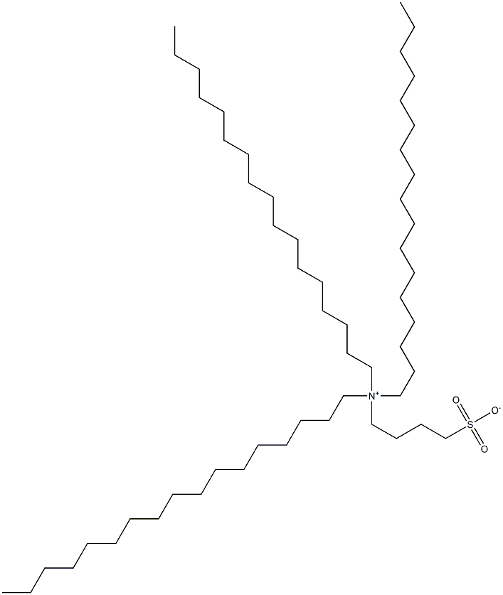 N,N-Diheptadecyl-N-(4-sulfonatobutyl)-1-heptadecanaminium 结构式