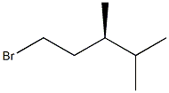 [R,(+)]-1-ブロモ-3,4-ジメチルペンタン 化学構造式