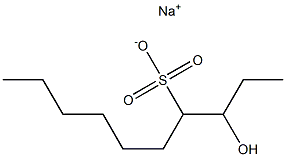 3-Hydroxydecane-4-sulfonic acid sodium salt Struktur