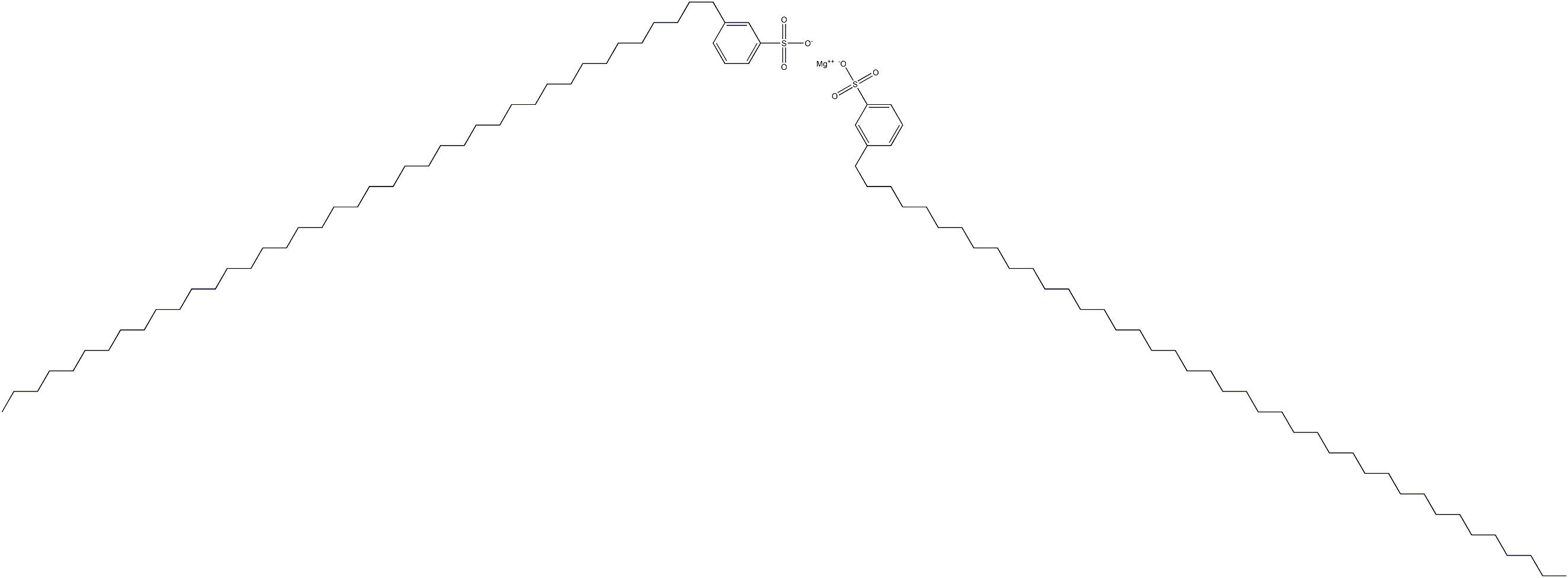 ビス[3-(ヘンテトラコンタン-1-イル)ベンゼンスルホン酸]マグネシウム 化学構造式