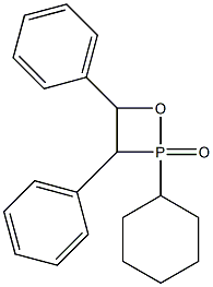 2-シクロヘキシル-3,4-ジフェニル-2,2-ジヒドロ-1,2-オキサホスフェタン2-オキシド 化学構造式