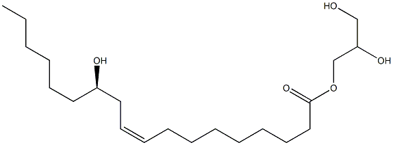 Ricinoleic acid 2,3-dihydroxypropyl ester,,结构式