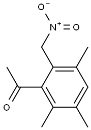 3',5',6'-トリメチル-2'-(ニトロメチル)アセトフェノン 化学構造式
