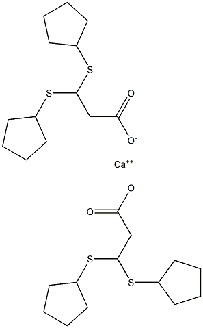 Bis[3,3-bis(cyclopentylthio)propionic acid]calcium salt