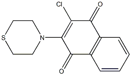 3-Chloro-2-[(tetrahydro-4H-1,4-thiazin)-4-yl]-1,4-naphthoquinone|