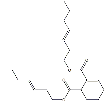 2-Cyclohexene-1,2-dicarboxylic acid bis(3-heptenyl) ester Structure