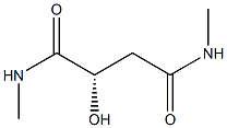 [S,(-)]-2-ヒドロキシ-N,N'-ジメチルスクシンアミド 化学構造式