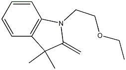 1-(2-Ethoxyethyl)-3,3-dimethyl-2-methyleneindoline Structure