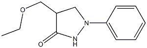1-Phenyl-4-ethoxymethylpyrazolidin-3-one Struktur