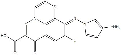 9-Fluoro-10-(3-aminopyrrolizino)-7-oxo-7H-pyrido[1,2,3-de]-1,4-benzothiazine-6-carboxylic acid