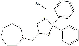 2,2-Diphenyl-4-hexamethyleniminomethyl-1,3-dioxolane methobromide